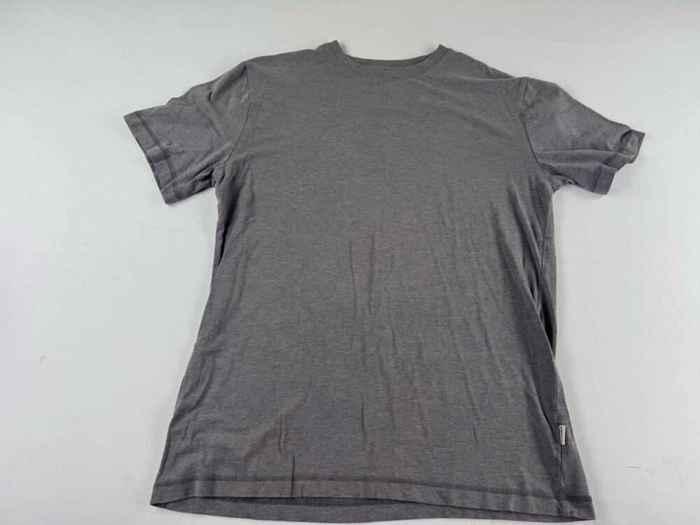 Mollusk Surf Shop T-Shirt Gray Short Sleeve Crew Neck Made in USA Medium